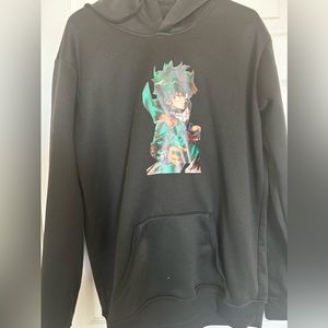 Black My Hero Academia hoodie